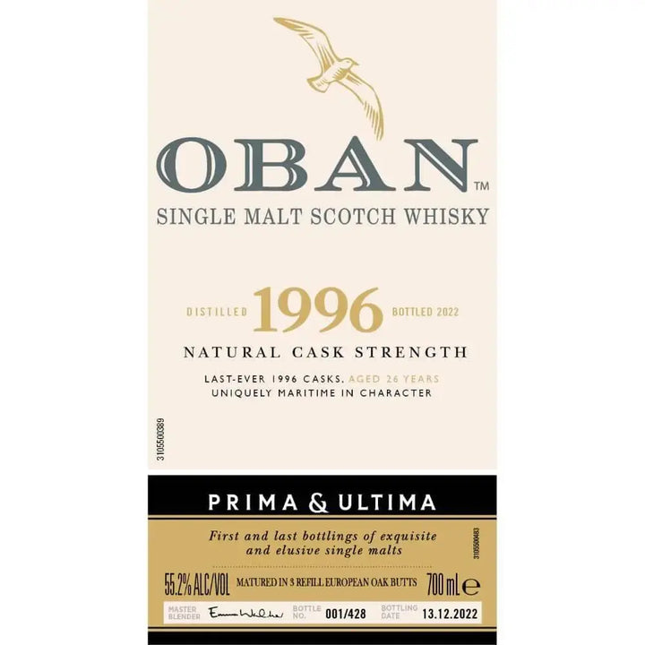 Oban 1996 Prima &amp; Ultima Single Malt Scotch 26 Year Old - Main Street Liquor