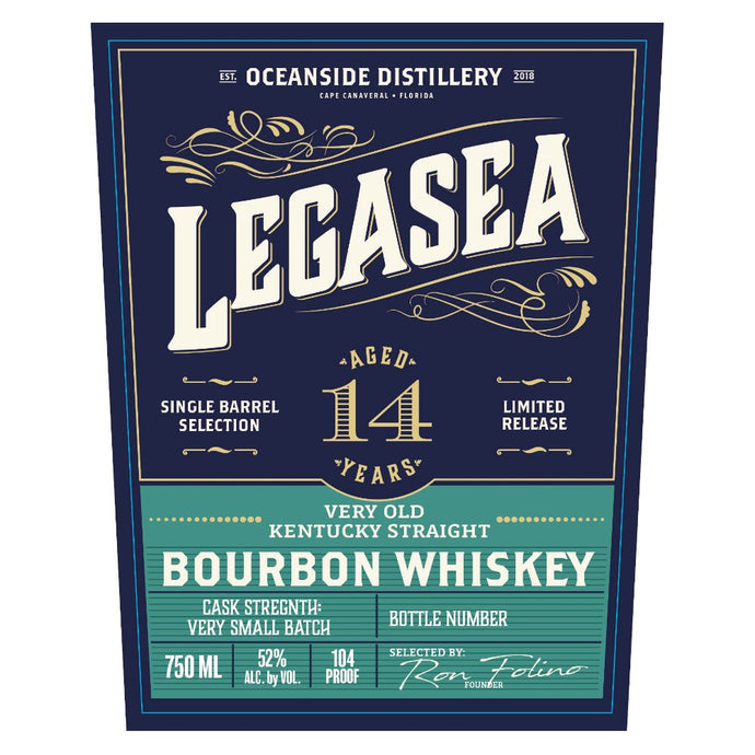 Oceanside Distillery Legasea 14 Year Old Straight Bourbon - Main Street Liquor