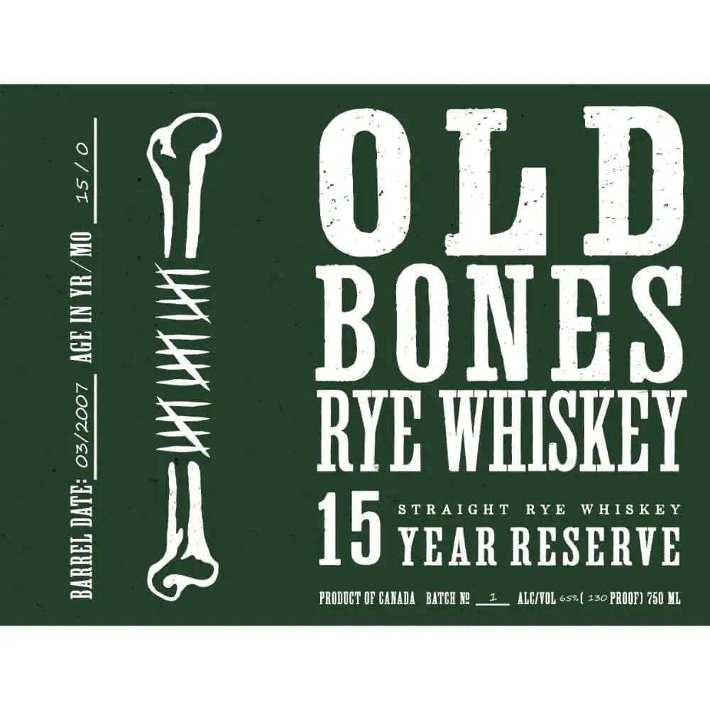 Old Bones 15 Year Reserve Rye Whiskey - Main Street Liquor