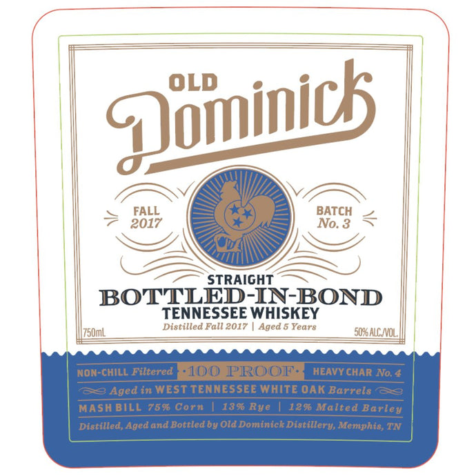 Old Dominick 5 Year Old Bottled in Bond Tennessee Whiskey - Main Street Liquor