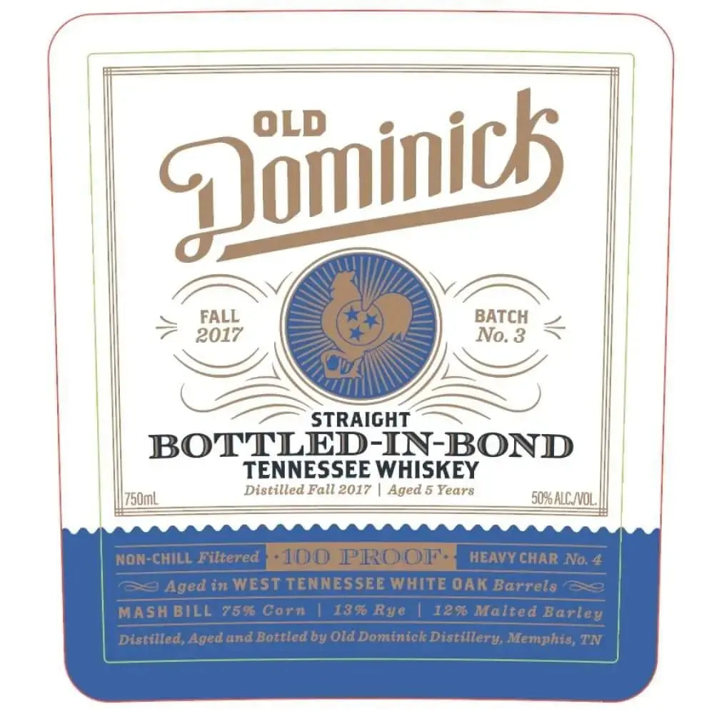 Old Dominick 5 Year Old Bottled in Bond Tennessee Whiskey - Main Street Liquor
