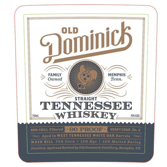 Old Dominick Straight Tennessee Whiskey 90 Proof - Main Street Liquor
