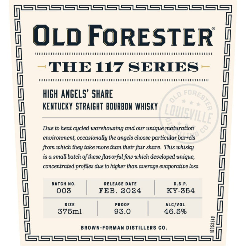 Load image into Gallery viewer, Old Forester 117 Series High Angels’ Share 2024 Release - Main Street Liquor
