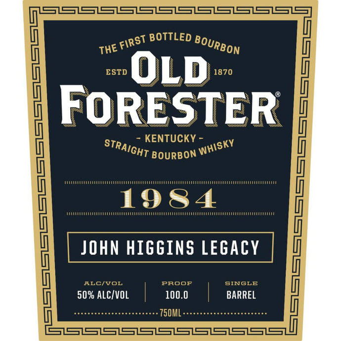 Old Forester 1984 John Higgins Legacy Bourbon - Main Street Liquor