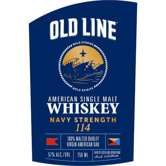 Old Line Navy Strength 114 American Single Malt Whiskey - Main Street Liquor