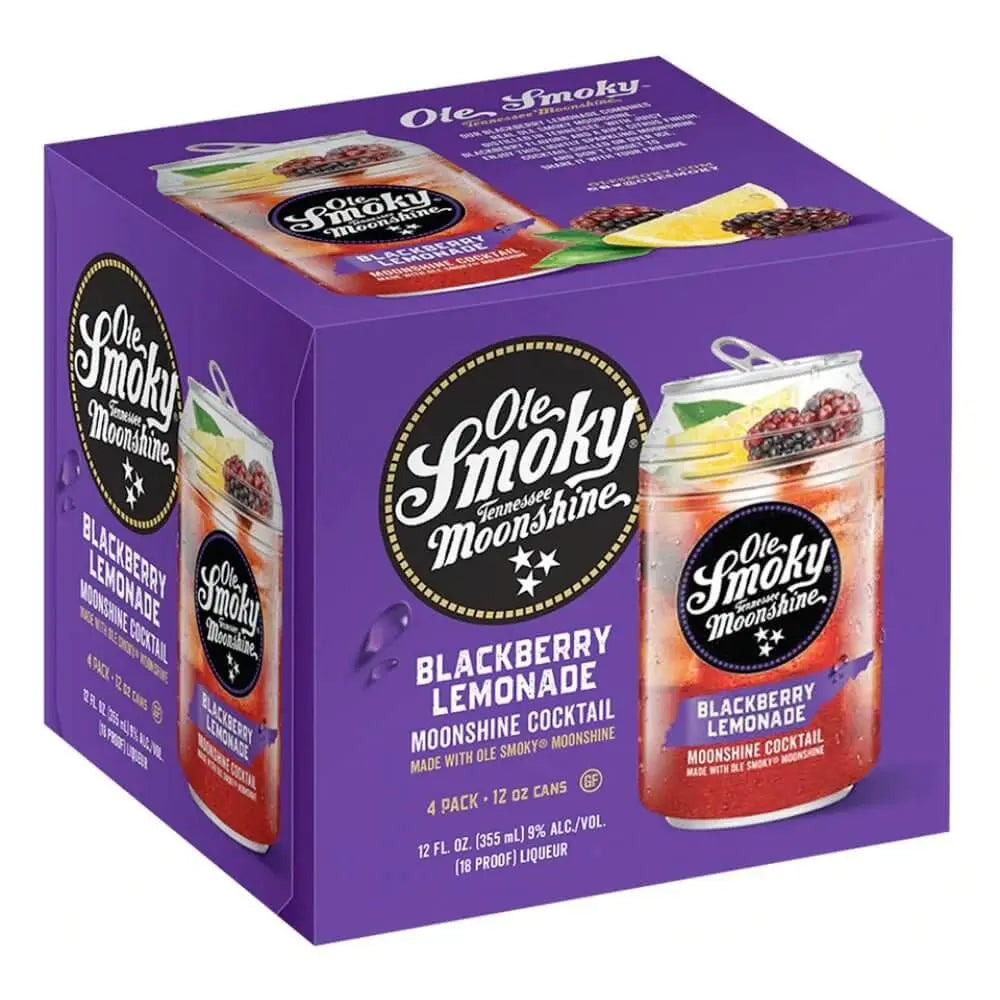 Ole Smoky Blackberry Lemonade Moonshine Cocktail 4pk - Main Street Liquor