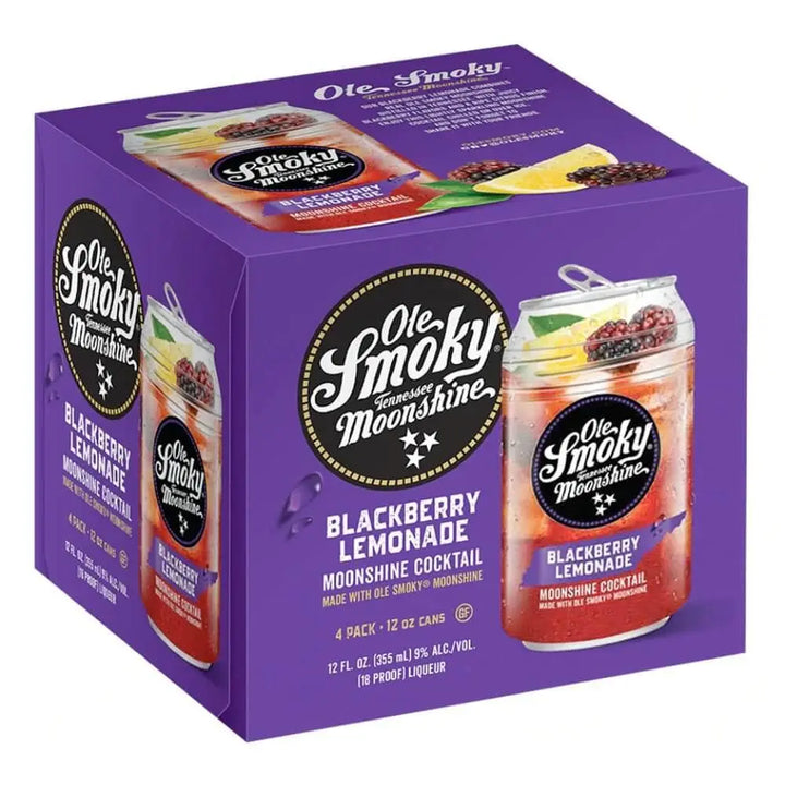 Ole Smoky Blackberry Lemonade Moonshine Cocktail 4pk - Main Street Liquor