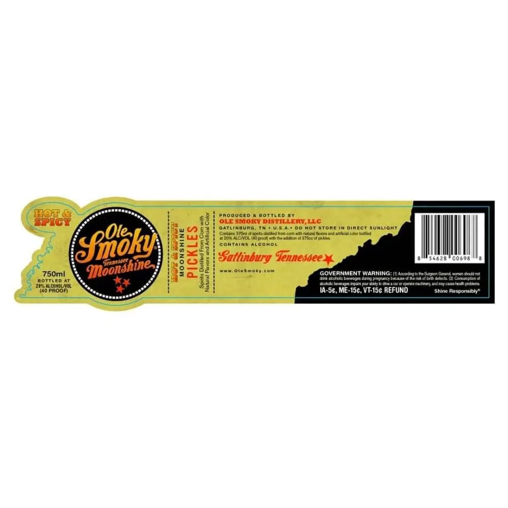 Ole Smoky Moonshine Hot &amp; Spicy Pickles - Main Street Liquor
