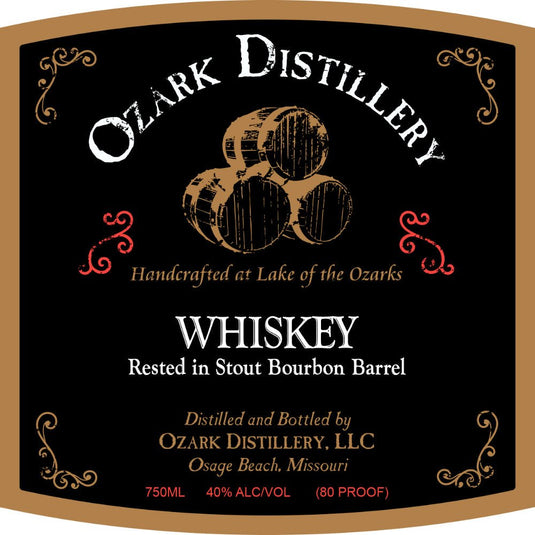 Ozark Distillery Whiskey Rested in Stout Bourbon Barrel - Main Street Liquor