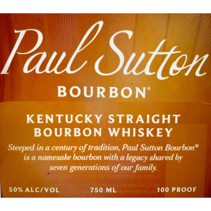Paul Sutton Bottled in Bond Kentucky Straight Bourbon - Main Street Liquor