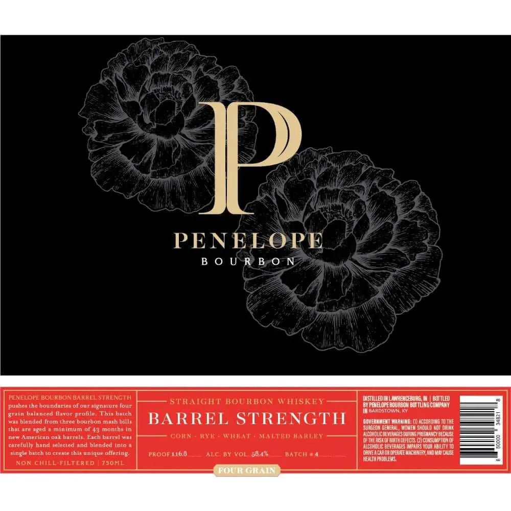 Penelope Bourbon Barrel Strength Four Grain Batch 4 - Main Street Liquor