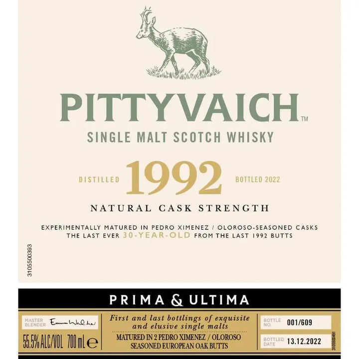 Pittyvaich 1992 Prima &amp; Ultima Single Malt Scotch 30 Year Old - Main Street Liquor
