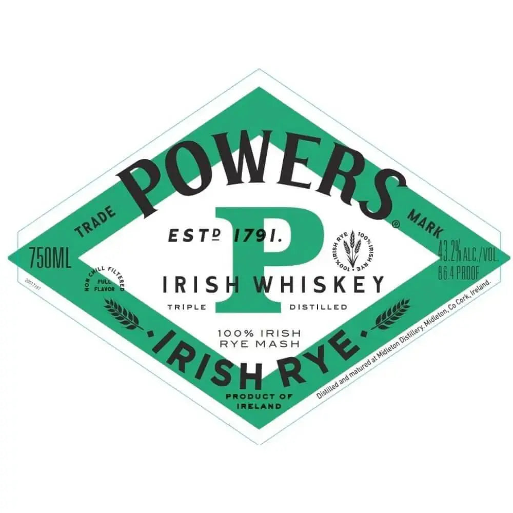 Powers Irish Rye Whiskey - Main Street Liquor