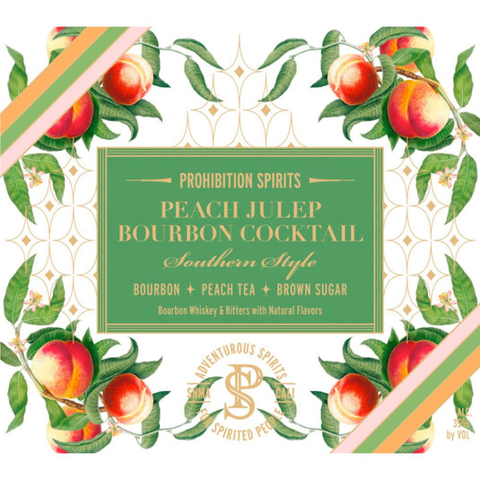 Prohibition Spirits Peach Julep Bourbon Cocktail - Main Street Liquor