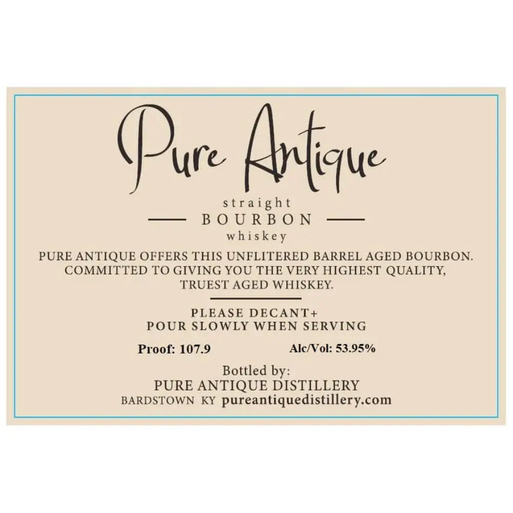 Pure Antique 14 Year Old Straight Bourbon - Main Street Liquor