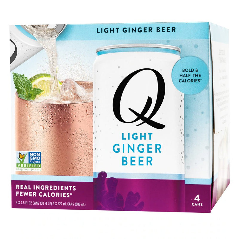 Load image into Gallery viewer, Q Light Ginger Beer by Joel McHale 4pk - Main Street Liquor
