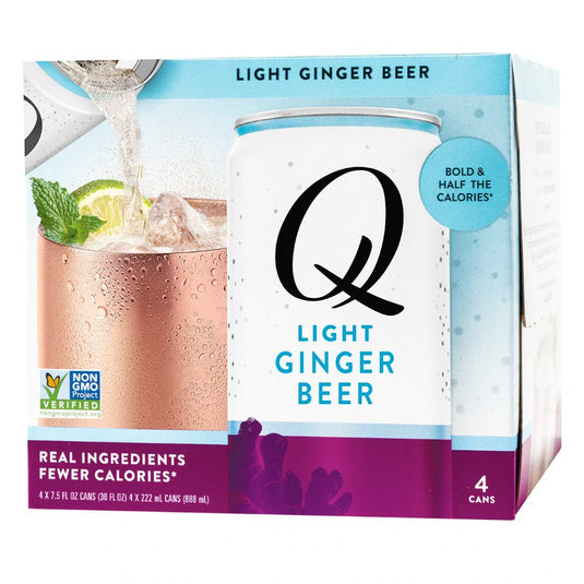 Q Light Ginger Beer by Joel McHale 4pk - Main Street Liquor