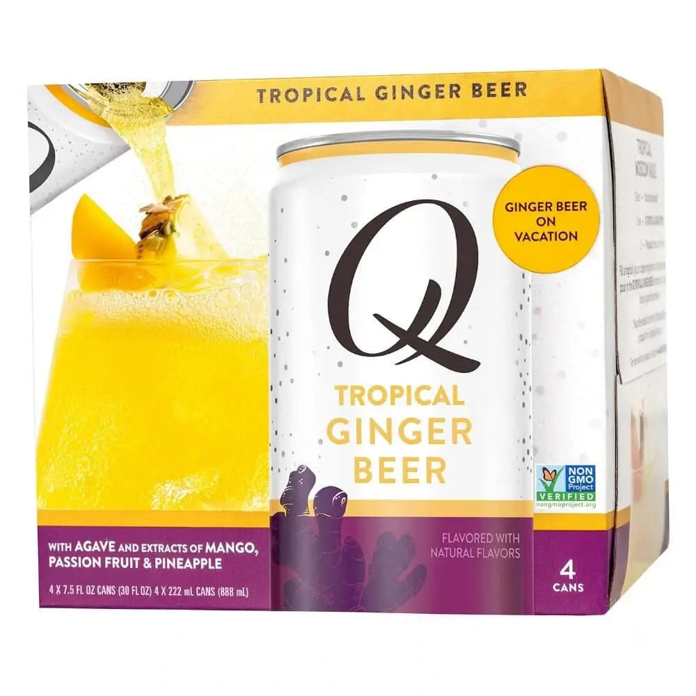 Q Tropical Ginger Beer by Joel McHale 4pk - Main Street Liquor