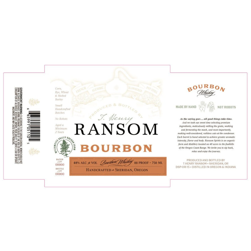 Load image into Gallery viewer, Ransom Bourbon - Main Street Liquor
