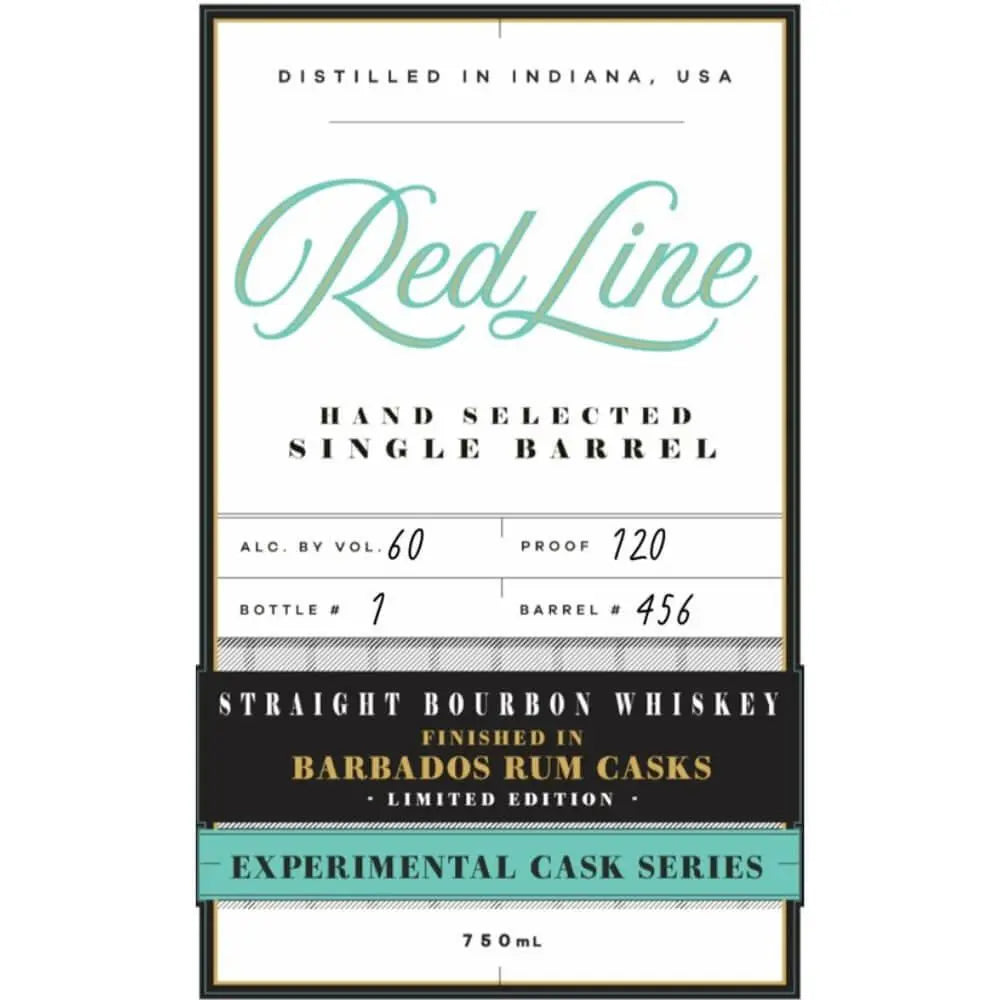 Red Line Experimental Cask Bourbon Finished in Barbados Rum Casks - Main Street Liquor