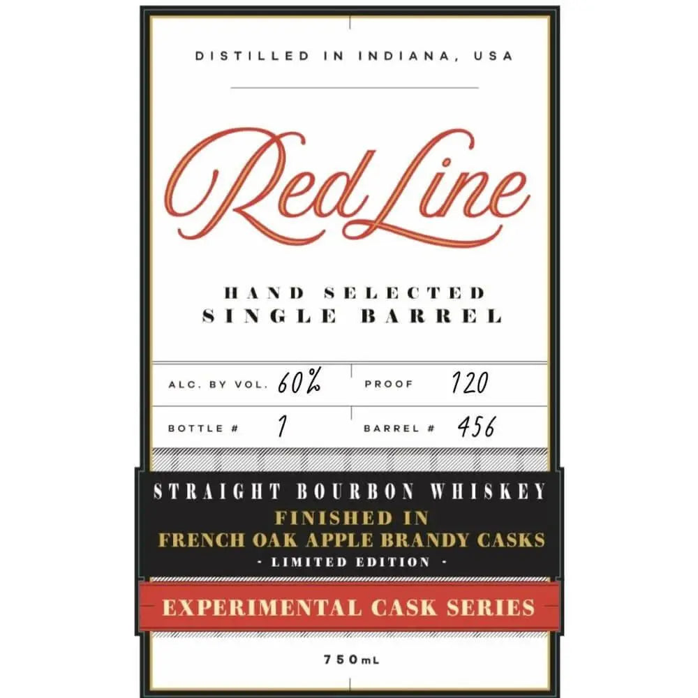 Red Line Experimental Cask Bourbon Finished in French Oak Apple Brandy Casks - Main Street Liquor