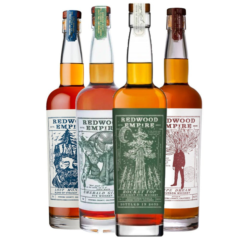 Load image into Gallery viewer, Redwood Empire Rocket Top Straight Rye Whiskey Bundle - Main Street Liquor
