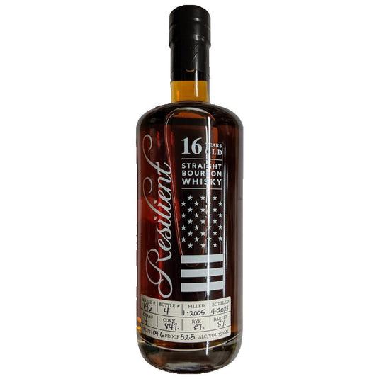 Resilient 16 Year Old Bourbon Single Barrel Cask Strength Barrel