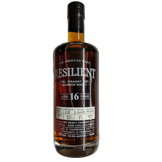 Resilient 16 Year Old Single Barrel Bourbon Barrel