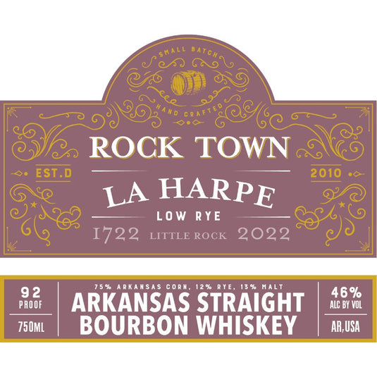 Rock Town La Harpe Arkansas Straight Bourbon - Main Street Liquor