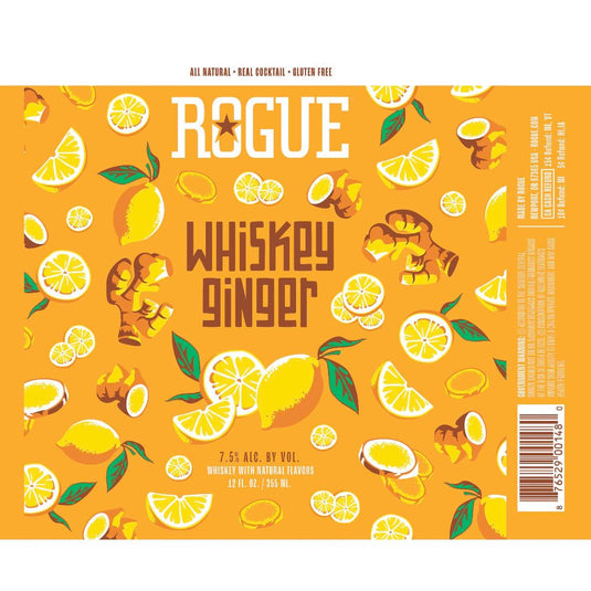 Rogue Whiskey Ginger Canned Cocktail - Main Street Liquor