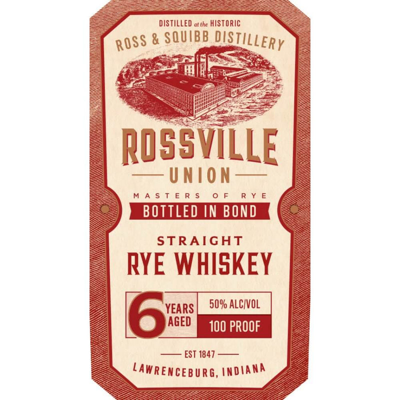 Load image into Gallery viewer, Rossville Union 6 Year Old Bottled in Bond Straight Rye - Main Street Liquor
