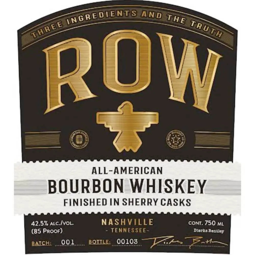 Row All-American Bourbon Whiskey By Dierks Bentley - Main Street Liquor