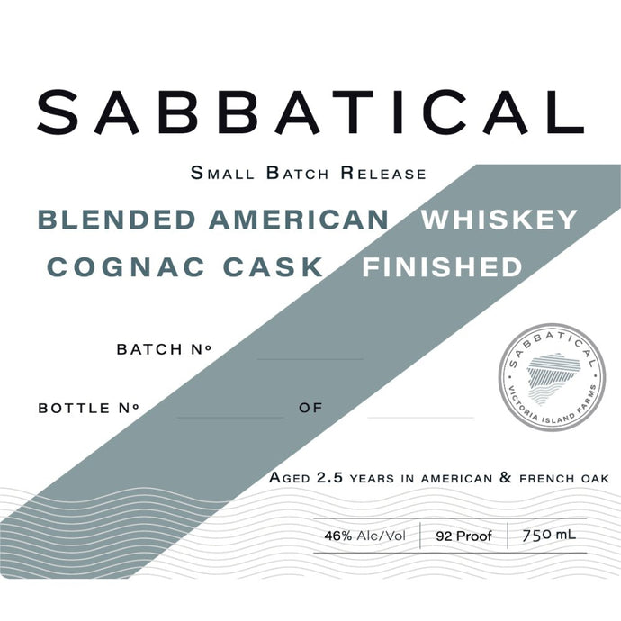 Sabbatical Cognac Cask Finished Blended American Whiskey - Main Street Liquor