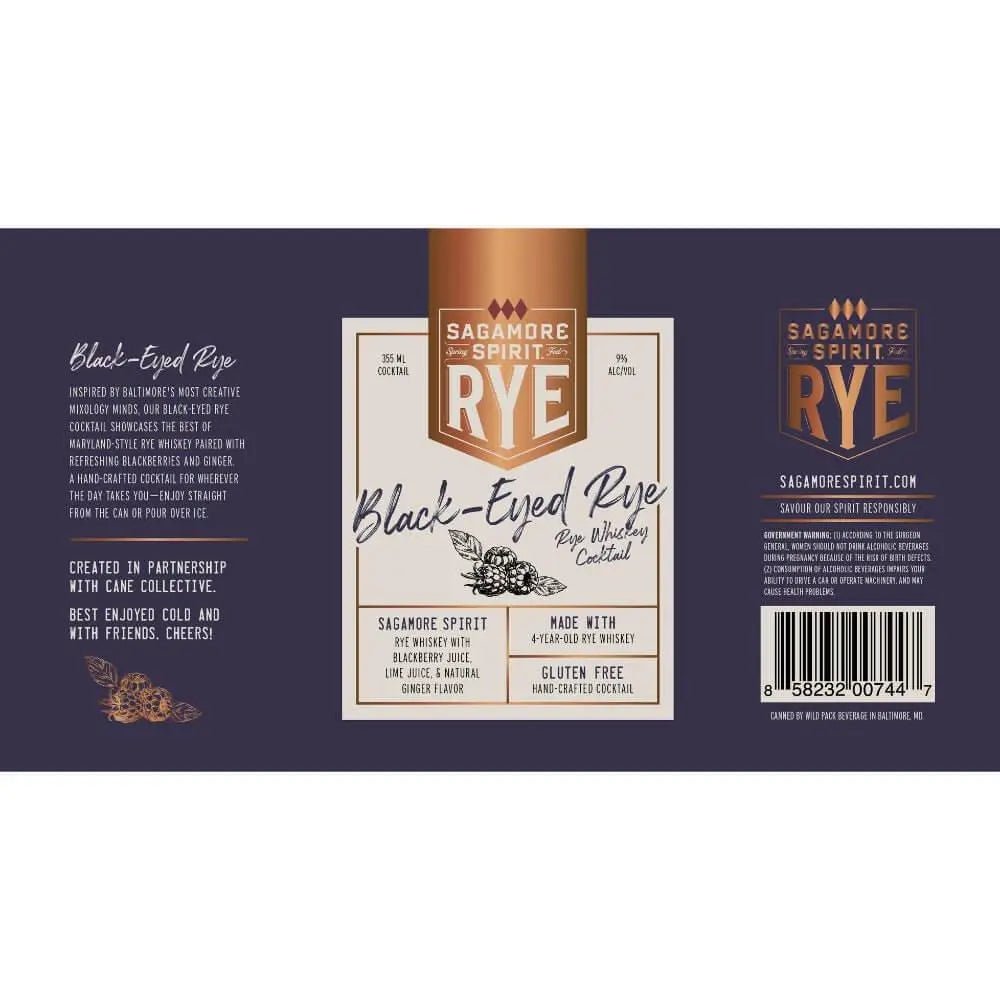 Sagamore Spirit Black - Eyed Rye Cocktail 4PK - Main Street Liquor
