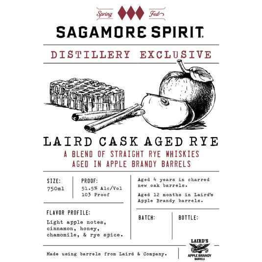 Sagamore Spirit Laird Cask Aged Rye - Main Street Liquor