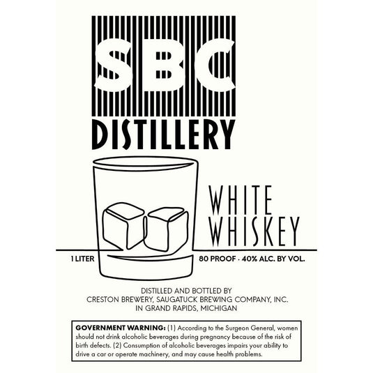 SBC Distillery White Whiskey - Main Street Liquor