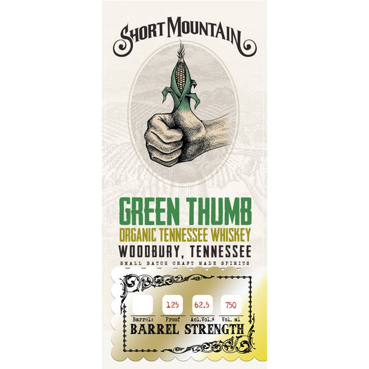 Short Mountain Green Thumb Organic Tennessee Whiskey - Main Street Liquor