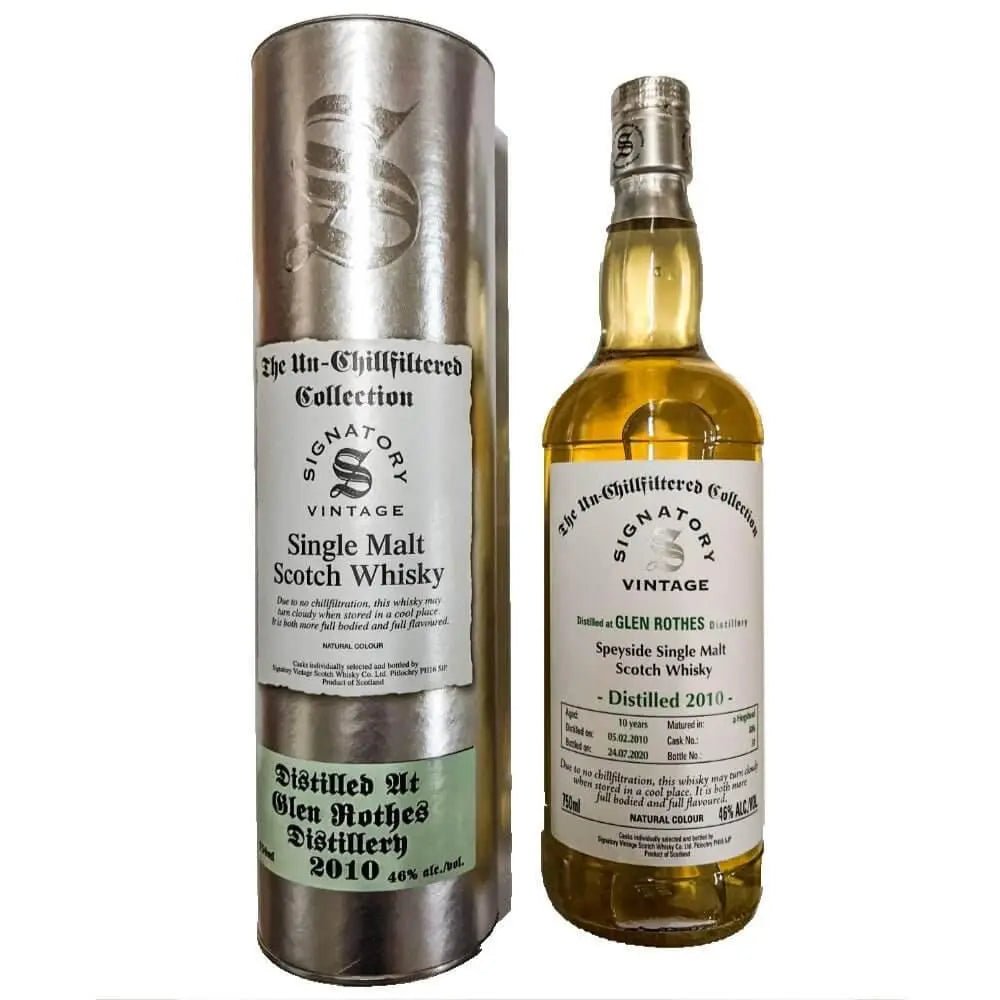 Signatory The Un - Chillfiltered Collection 10 Year Old Glenrothes 2010 - Main Street Liquor