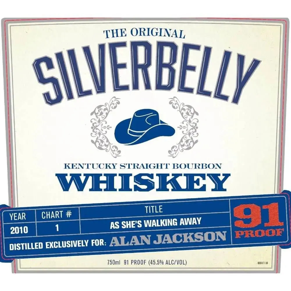 Silverbelly Bourbon By Alan Jackson - As She's Walking Away Year 2010 - Main Street Liquor