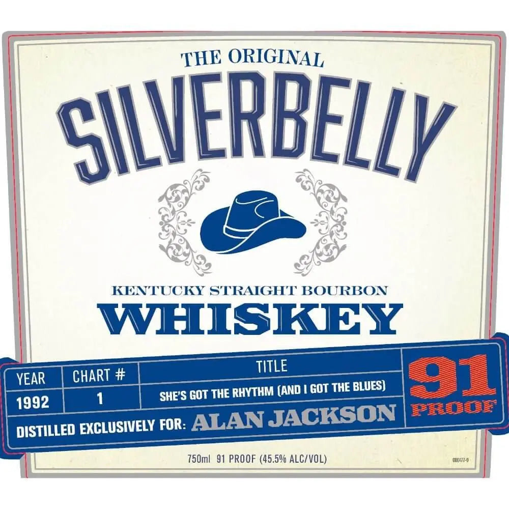 Silverbelly Bourbon By Alan Jackson - She’s Got The Rhythm (And I Got The Blues) Year 1992 - Main Street Liquor