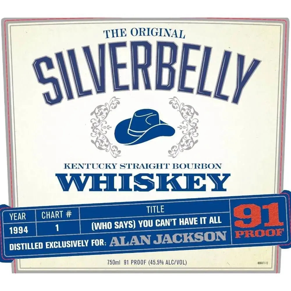 Silverbelly Bourbon By Alan Jackson - (Who Says) You Can’t Have It All Year 1994 - Main Street Liquor