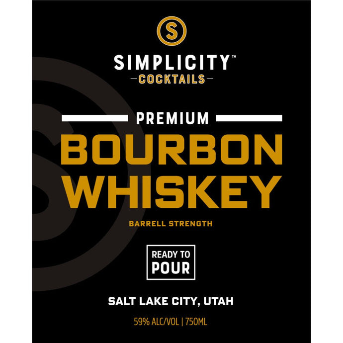 Simplicity Cocktails Premium Bourbon Whiskey - Main Street Liquor