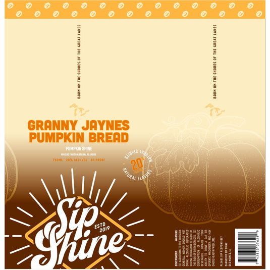 Sip Shine Granny Jaynes Pumpkin Bread - Main Street Liquor