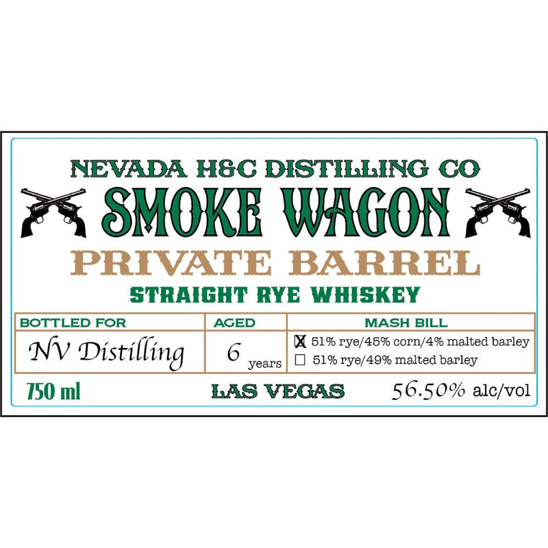 Load image into Gallery viewer, Smoke Wagon Private Barrel Straight Rye Whiskey - Main Street Liquor
