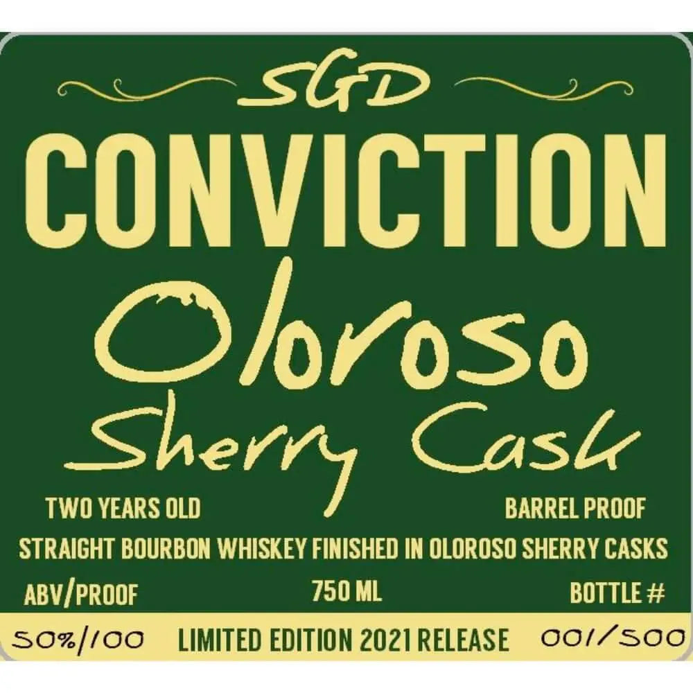Southern Grace Conviction Oloroso Sherry Cask Finished Bourbon 2021 - Main Street Liquor