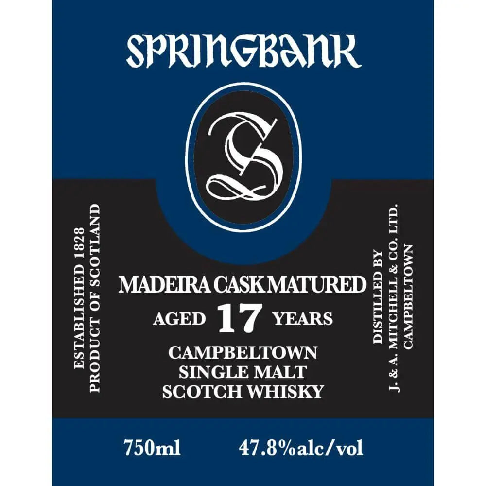 Springbank 17 Year Old Madeira Cask Matured - Main Street Liquor