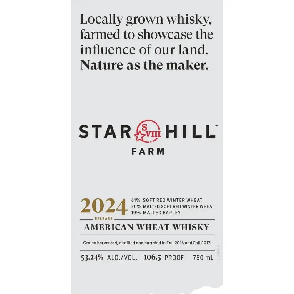 Star Hill Farm 2024 Release American Wheat Whiskey - Main Street Liquor