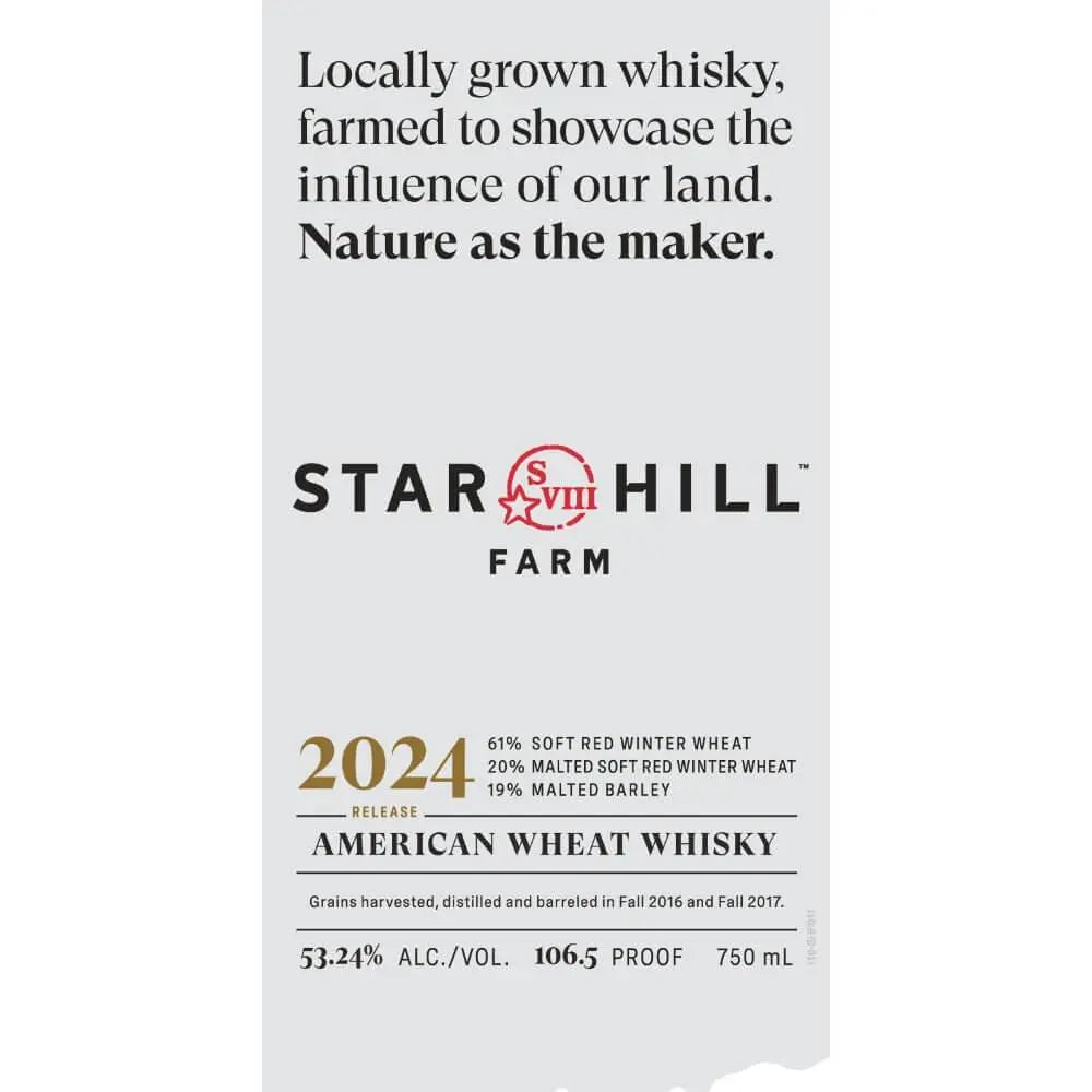 Star Hill Farm 2024 Release American Wheat Whiskey - Main Street Liquor