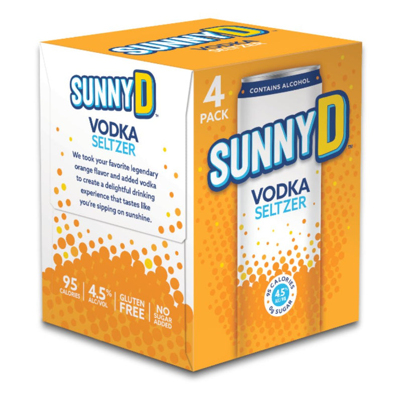 Load image into Gallery viewer, SunnyD Vodka Seltzer 4pk - Main Street Liquor
