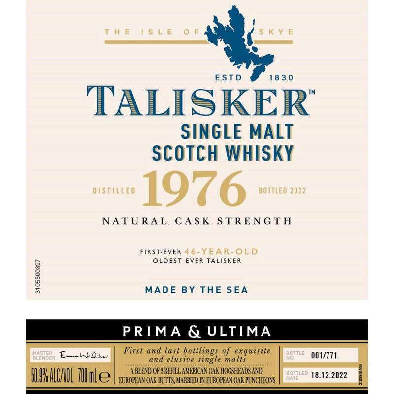 Load image into Gallery viewer, Talisker 1976 Prima &amp; Ultima Single Malt Scotch 46 Year Old - Main Street Liquor
